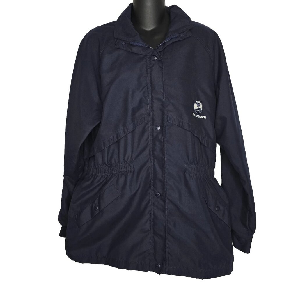 Sunderland of Scotland Womens Windbreaker Jacket Pebble Beach Golf Cygnet Blue